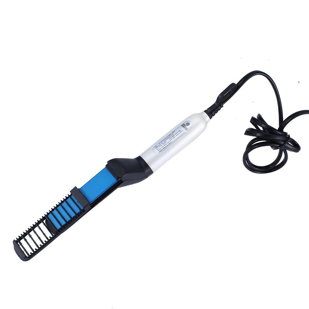 Quick Beard Straightener Multifunctional Hair Comb Curling Curler Show Cap Men