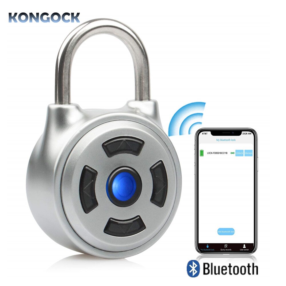 Cadenas électronique Bluetooth APP portable | Système d'alimentation USB, verrou de voyage vol de bagages
