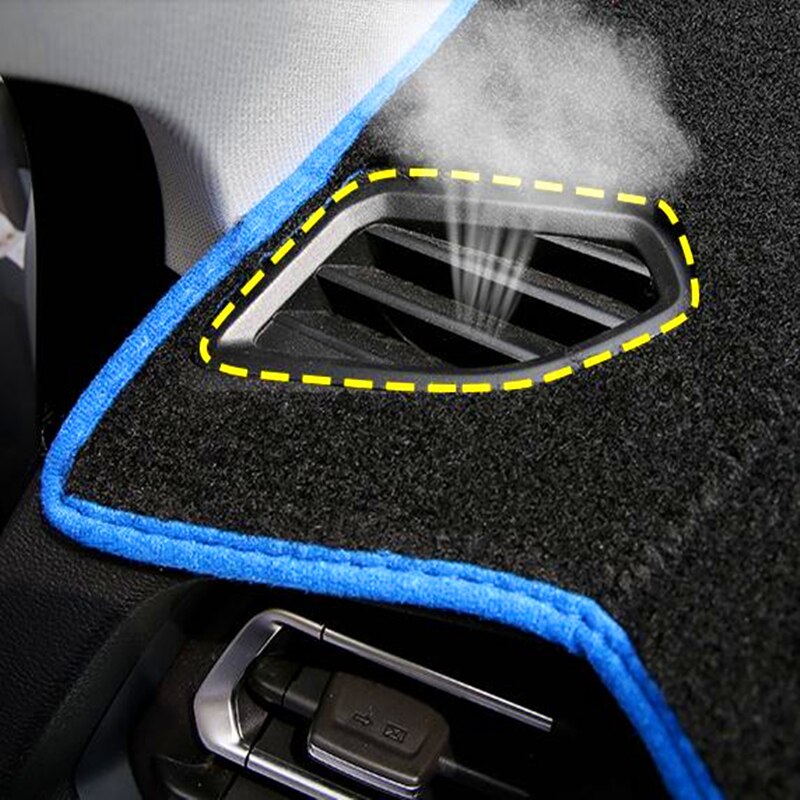 TAIJS-funda para salpicadero de coche, alfombrilla para salpicadero de coche, DashMat, alfombra ANti-UV antideslizante para Toyota Highlander