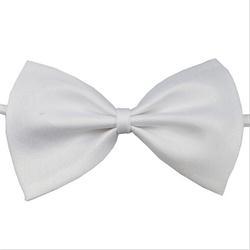 Butterfly til mænd bowtie smoking klassisk ensfarvet bryllupsfest rød sort hvid grøn sommerfugl krave: Hvid