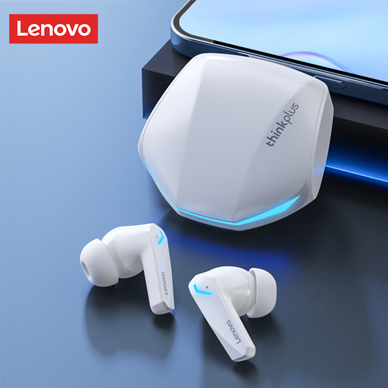 Original Lenovo GM2 Pro 5,3 auriculares inalámbricos Bluetooth auriculares de baja latencia llamada HD modo Dual auriculares para juegos con micrófono: Rojo