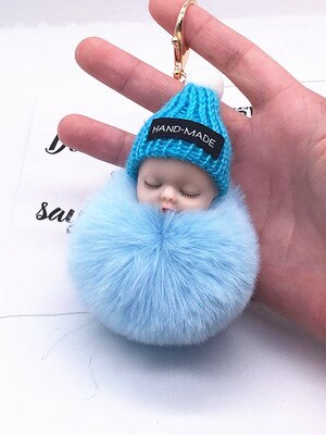 8cm Cute 16 Styles Baby Plush Toys Keychain Soft Stuffed Dolls Toy for Kids Children Baby Girls Christmas: C13