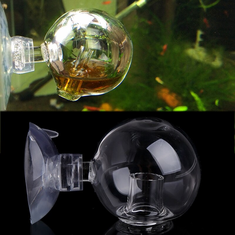 Akvariefisk tank karbondioxid  co2 monitor glas kugle checker tester   t8wb