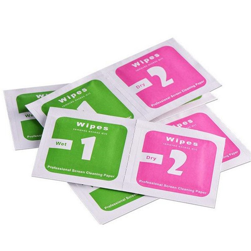 20pcs Clean Screen Glass Wipes Dust absorber LCD Screen Sticker Big Middle 9cm 12cm