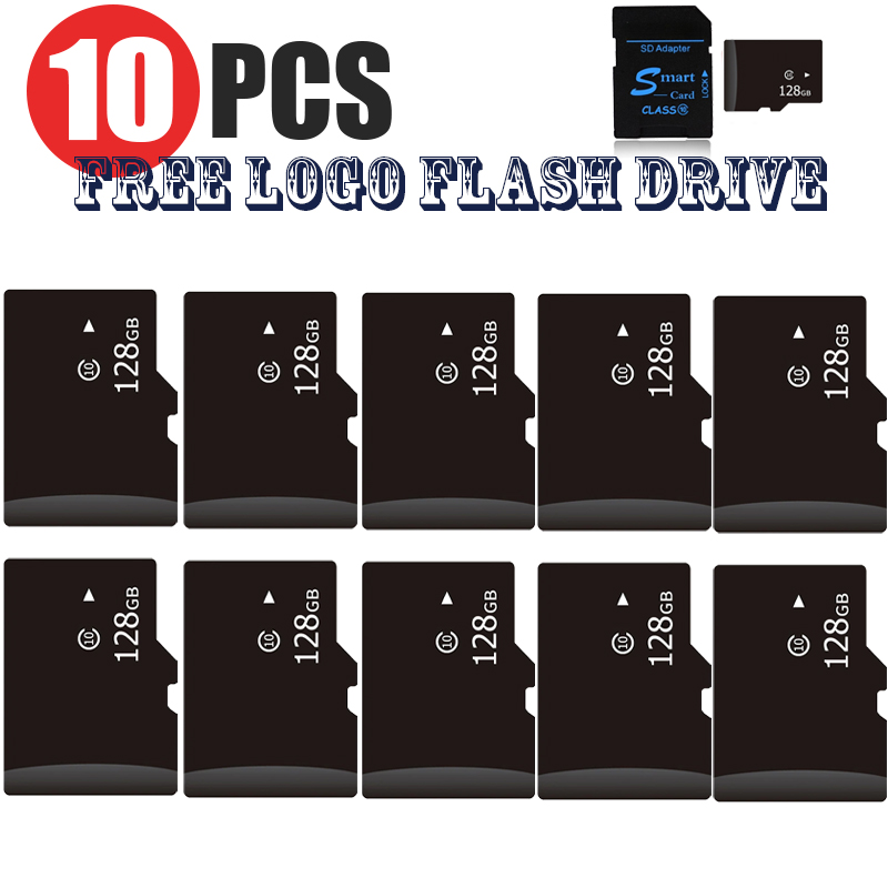 10PCS TF Card Class10 128GB 256GB Cartao De Memoria 32GB 64GB 16G SD Card 8G 4GB 2GB Flash Memory Card for Digital Devices