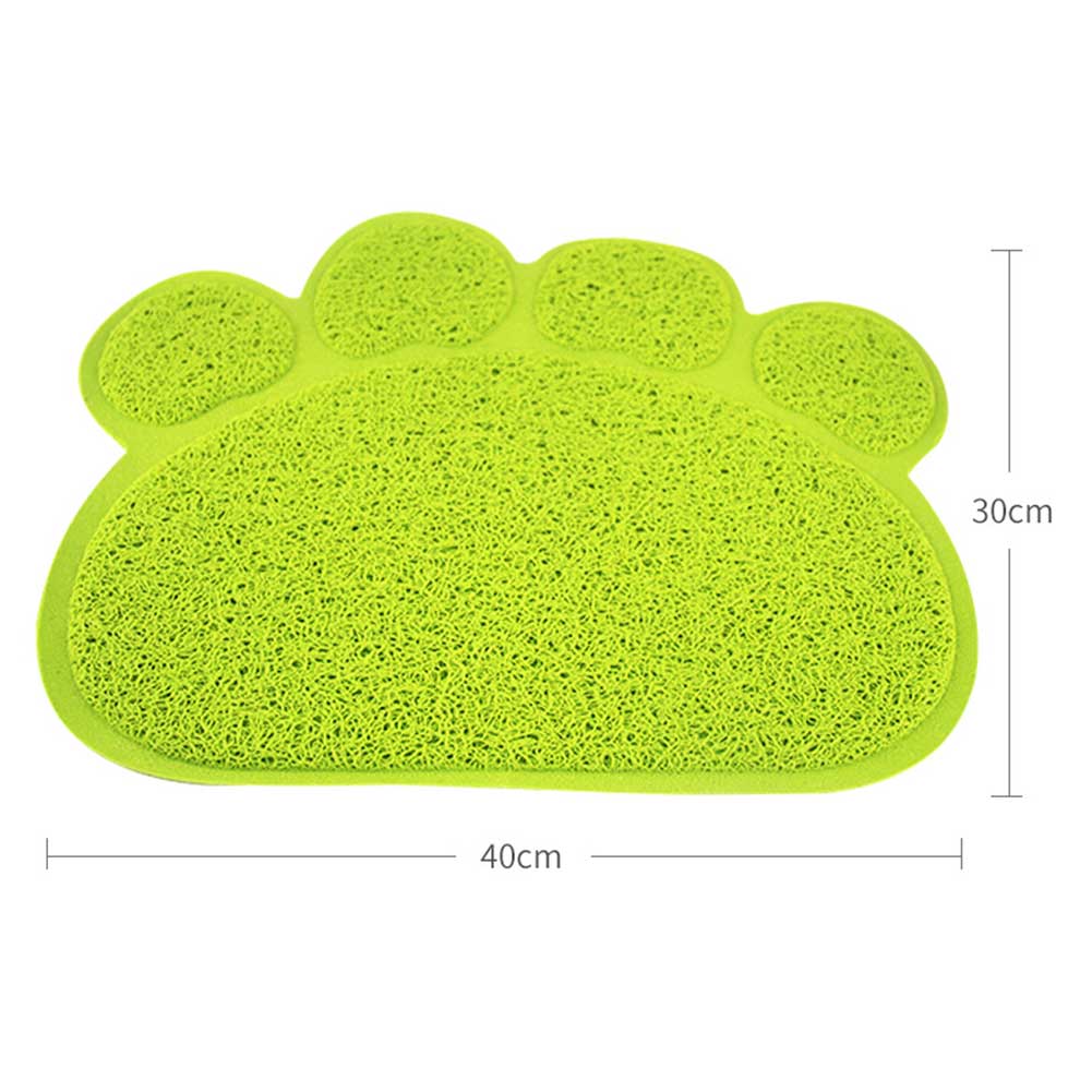 Kattesands fangstmåtter puder 30*40cm pvc elastiske fibermåtter til kattebakke nds: Grøn