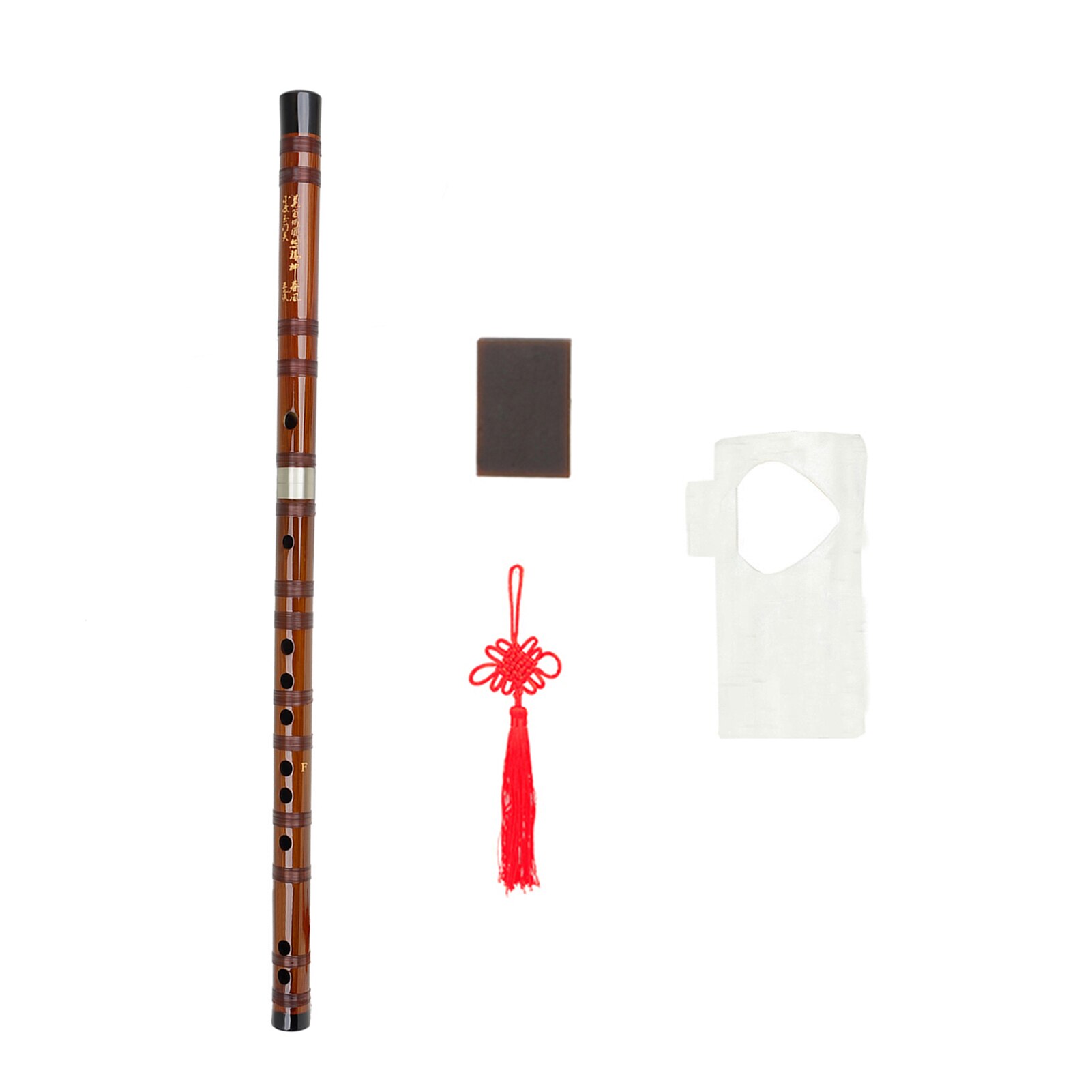 Llave de flauta F de bambú amargado Dizi, instrumento tradicional chino hecho a mano de viento de madera con bolsa de almacenamiento para todos los principiantes