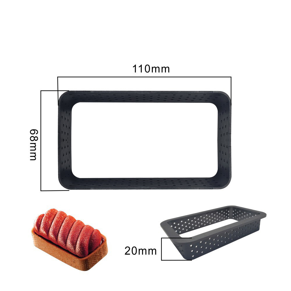 5-20 stücke Perforierte Kunststoff Torte Ring Kreis DIY Französisch Obst Mousse Kuchen Nachtisch Formen Cutter für Küche Gebäck dekorieren Werkzeug: Armee Grün / Hase Ohr