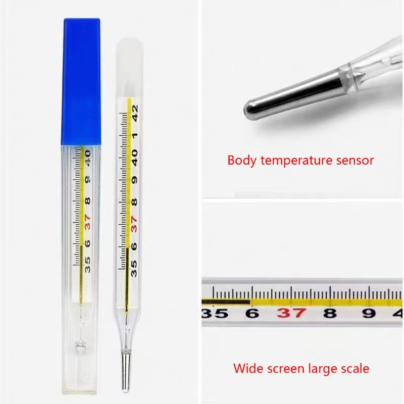 Klassieke traditionele klinische glasvrije thermometer Celsius nauwkeurigheid huishoudelijke dubbele schaal