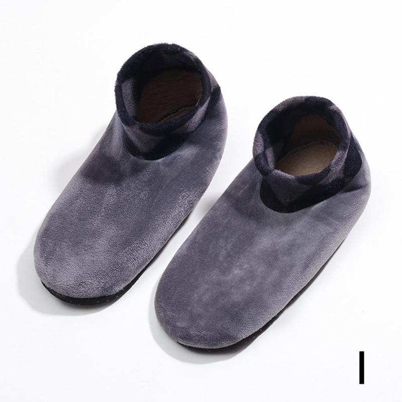 1 paire doux bas polaire chaussettes pantoufle pour hommes femmes hiver épaissir botte chaussette 10 couleurs élastique antidérapant intérieur sol chaussettes: I
