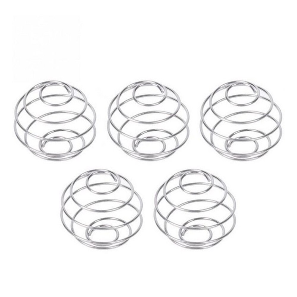 Stainless Steel Whisk Ball Mixed Shaker Bottle Protein Fitness Water Bottle Juice Milk Mixer Mixing Bar Drink Gadgets Set 1/5Pcs