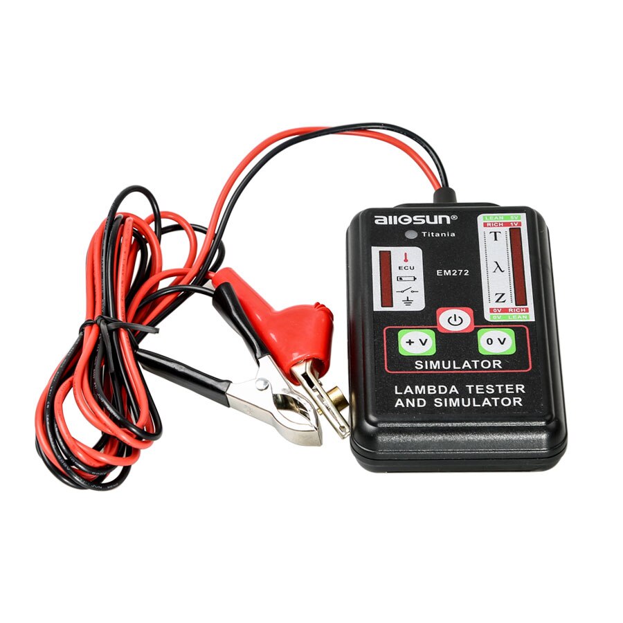 All-Sun EM272 Universal Automotive Lambda Tester & Simulator Test 1,2,3 and 4 Wires Sensors Durable ABS Enclosure Low Battery