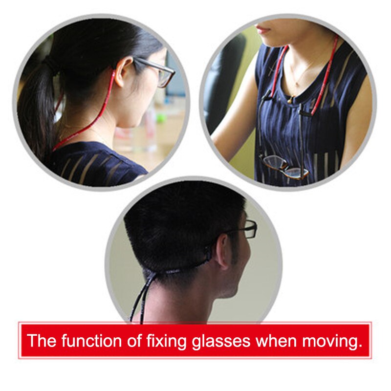 1PC regulowane elastyczne sznurek robić okularów okulary smycze na szyję sznurek pasek podtrzymujący sport opaska na głowę liny akcesoria robić okularów