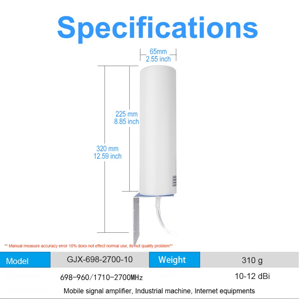 4G Lte Antenne 12Dbi 3G Antenne Externe Antenne 4G Outdoor Antenne Dual Slider CRC9/TS9/sma 5M Connector Modem Router