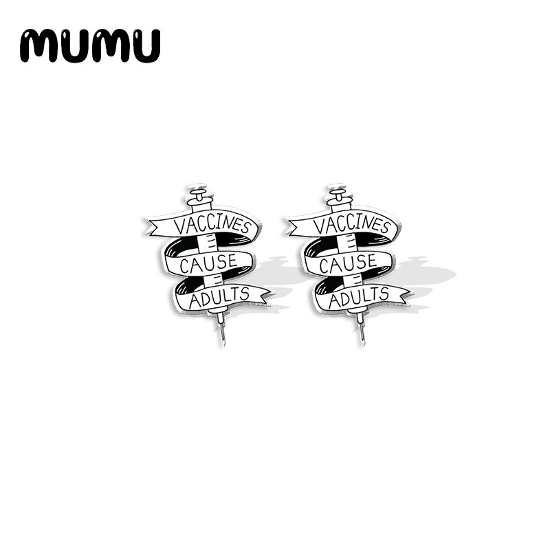 Pendiente de tuerca de acrílico para enfermera, joyería de resina epoxi con dibujos animados, para , novedad de: 9