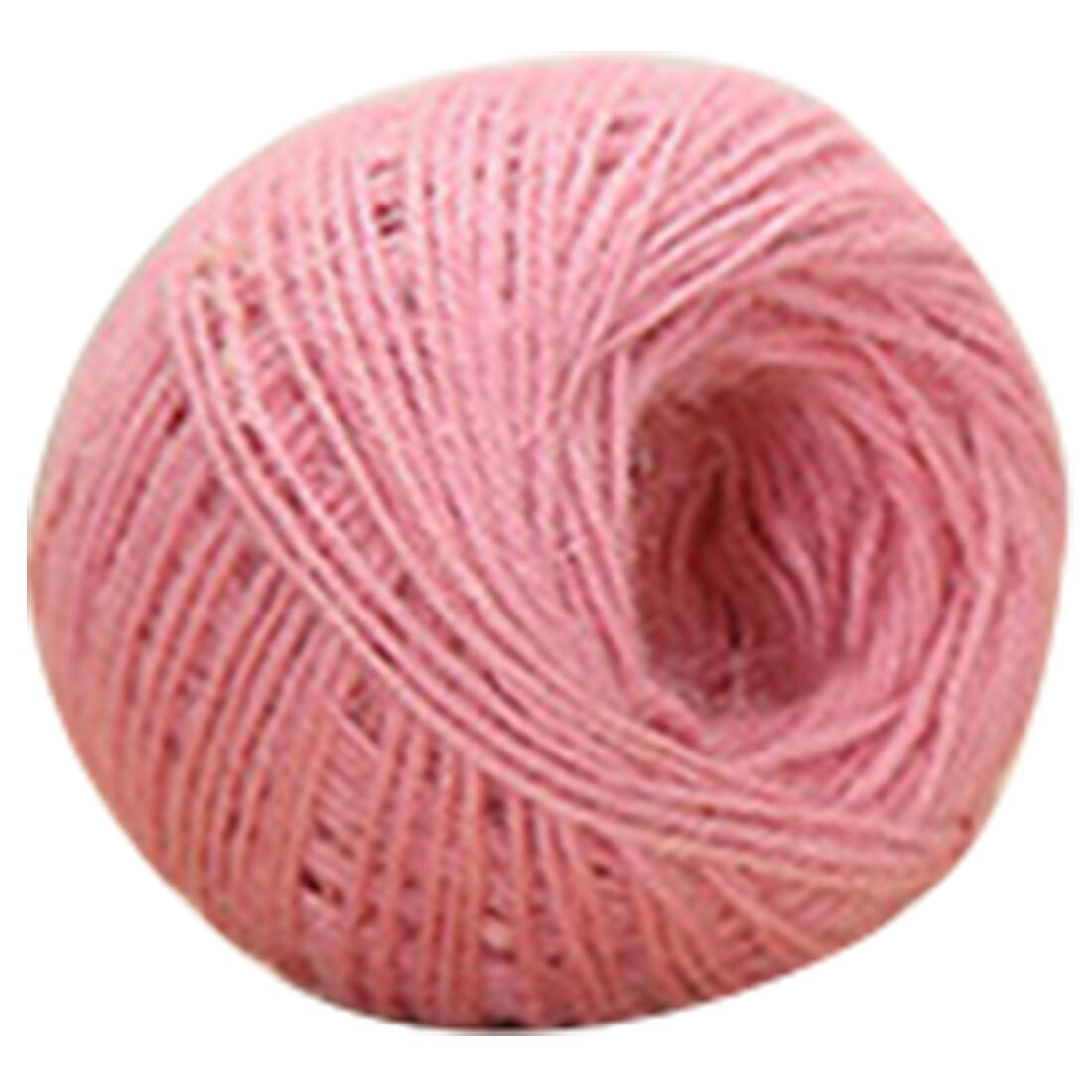 Fargerik naturlig brun jute hamptau hyssing snor diy skaft håndverkslampe 2 mmx 50m 1pc: Rosa