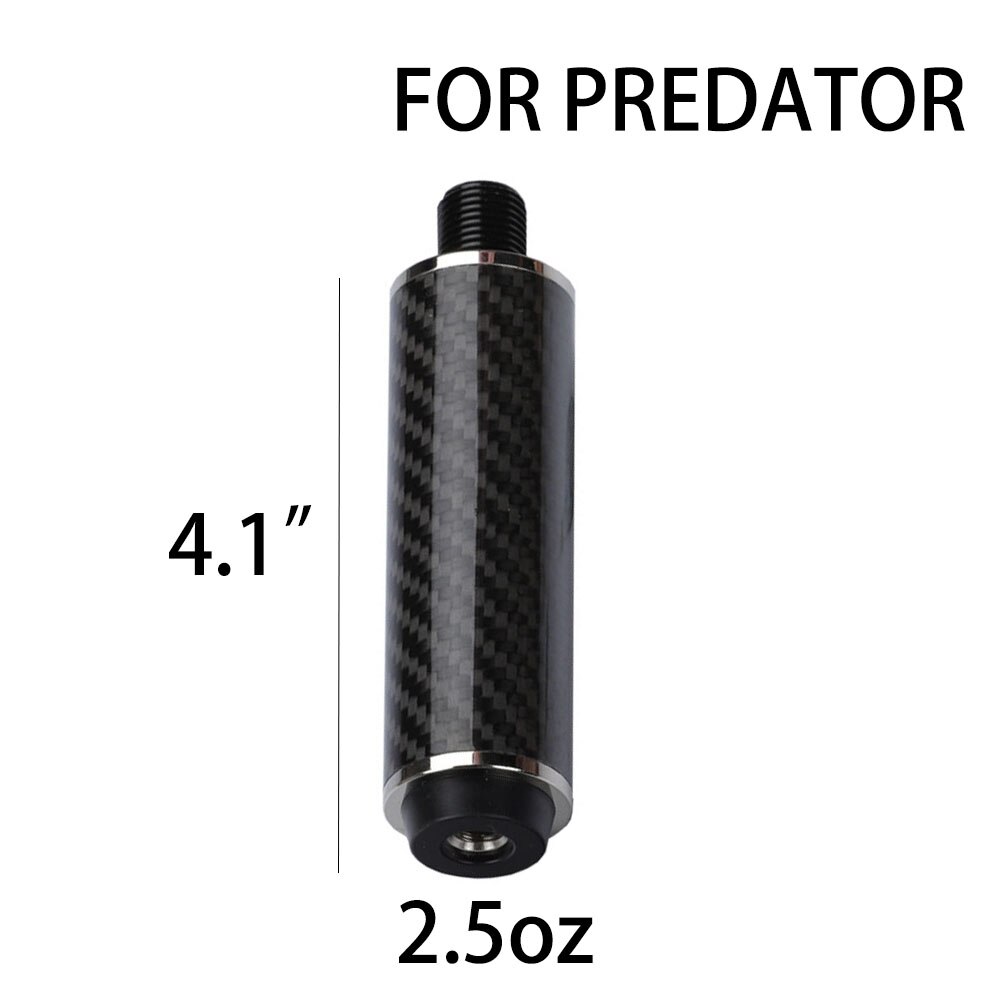 Carbon Fiber Billiard Pool Cue Extension Bumper Extender Extension for PREDATOR MEZZ ZOKUE HOW FURY Billiard Accessories: 4.1 for Prodator