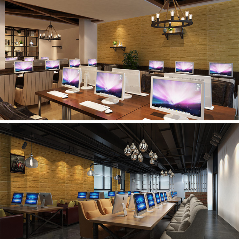 3D Wall Stickers Self-Adhesive Wallpaper Wall Decals Wallpaper Waterproof Sticker Papel De Parede Home Decor Papel De Parede 3D