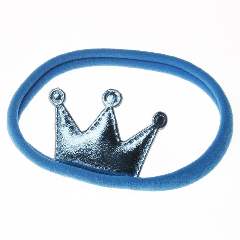 Kinderen baby kroonprinses nylon haarband hoofdband voor verjaardag festival carnaval feest kostuum accessoires: Blauw licht