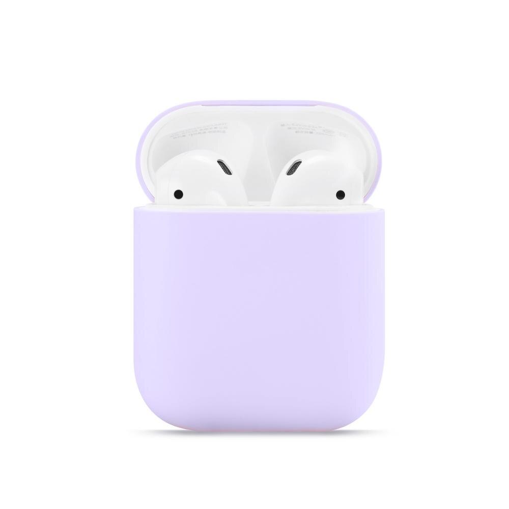 Dla Airpods 1/2 miękkie silikonowe słuchawki pokrywa Air Pods Case Earpods akcesoria zestaw słuchawkowy rękaw ochronny Apple Airpods 2 Case: roland purple