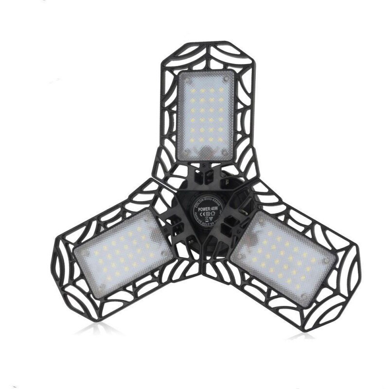 Dropshiping LED Garage Light 60W LED Ceiling Light Deformable Folding Pendant Light for Warehouse Corridor Stadium: B