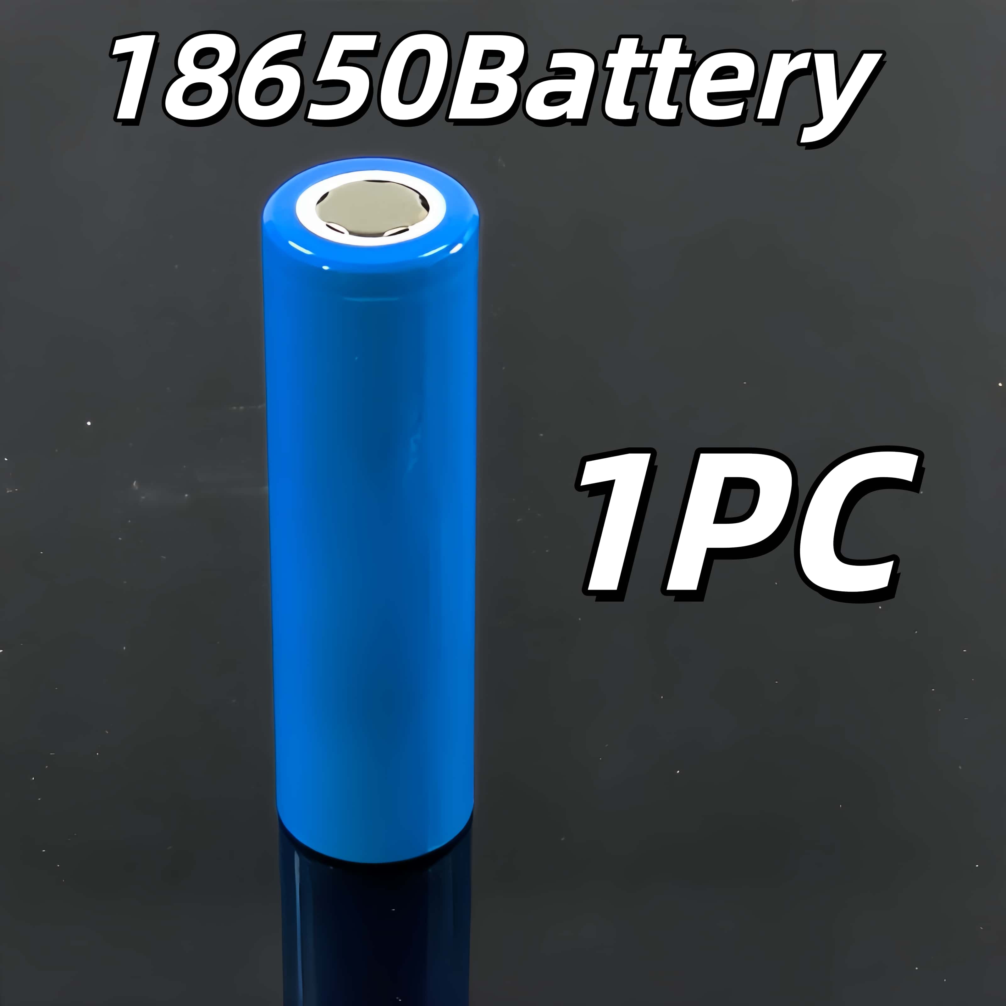 Rechargeable 18650 Li-ion Battery 3.7V 3000mAh High Capacity for Electronic Devices: black