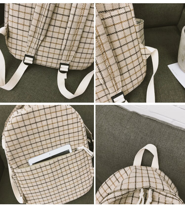 2set di Tela Femminile Zaino Casual Delle Donne di Colore Solido Zaino Zaino di Modo di Teen Girl sacchetto di Scuola Mochilas Zaino Della Scuola Femminile