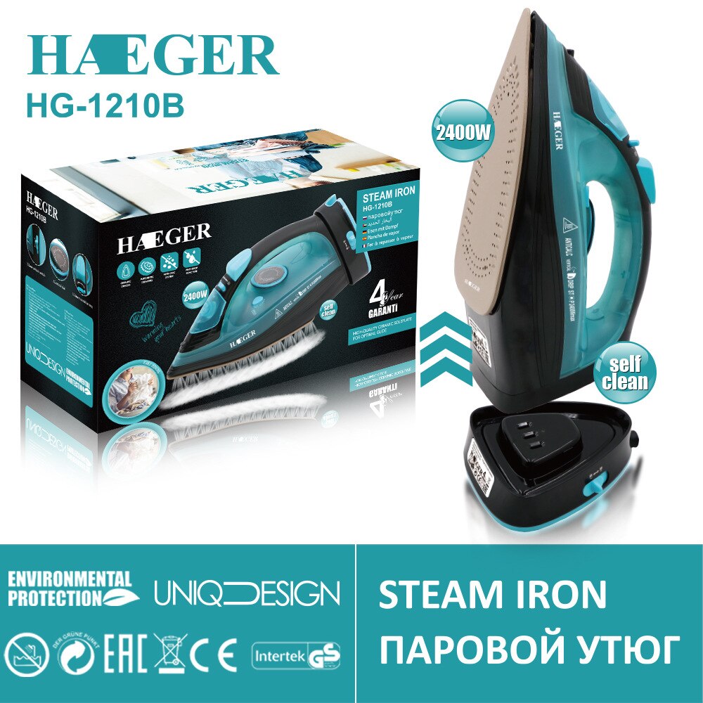 2400w dampstrygejern 5 speed juster trådløs trådløs opladning bærbart tøj strygning damper bærbar keramisk strygesål eu stik: Blå / Au