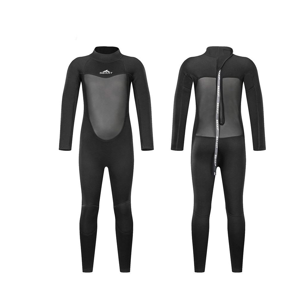SBART 2mm Neoprene Wetsuit - Full Body One Piece Swimsuit for Boys & Girls - Diving, Surfing, Snorkeling