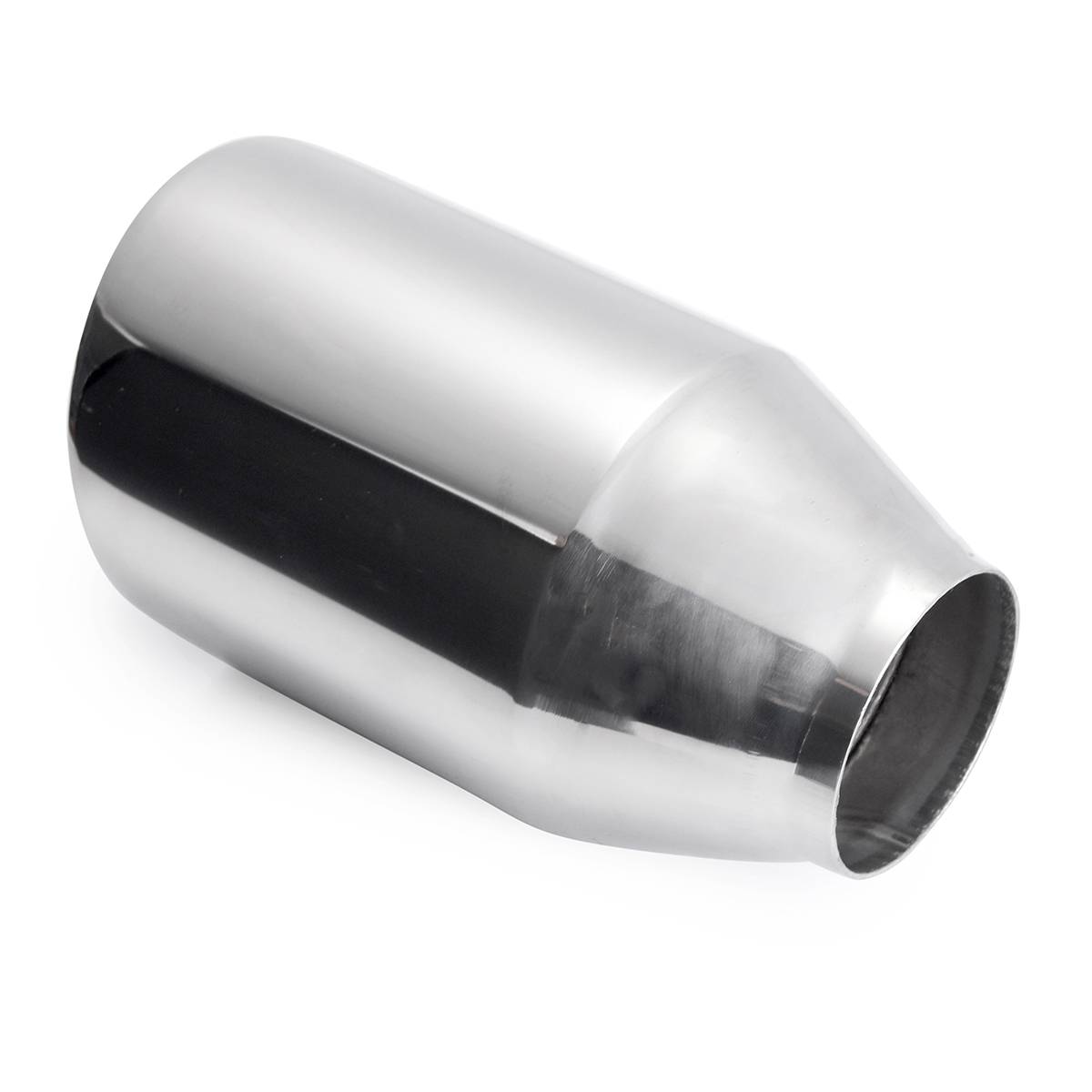 TUBO SILENCIADOR DOBLE CORTE DE ESCAPE PUNTAS TRASERAS CROMO UNIVERSAL