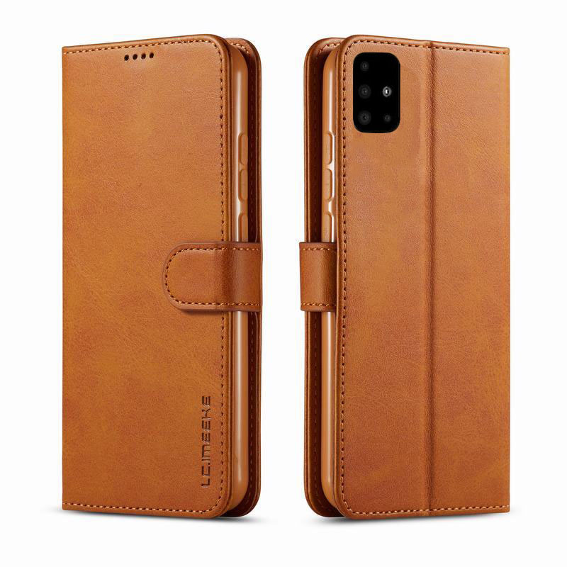 Leather Case For Samsung Galaxy A51 A71 Cover Case Luxury Flip Wallet Coque For Samsung A51 Case A71 A 51 71 Briefcase Etui: For Samsung A71 / Yellow Cover