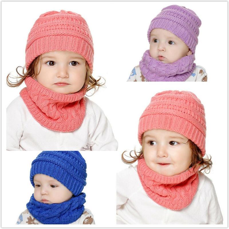 Baby Newborn Scarf For Boys Girls Baby Cotton Knitted Snood Scarves Warm Thick Wool Men Lady Fur Winter Scarves Neck Unisex A3Z9