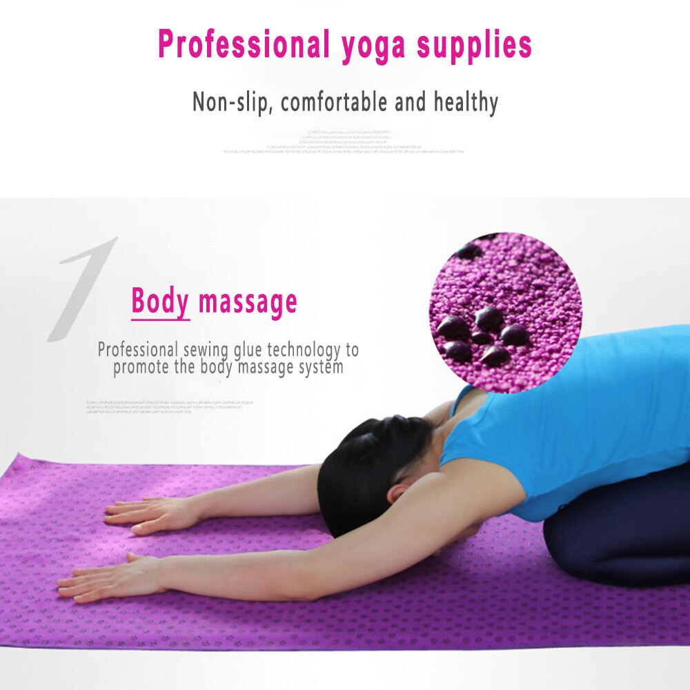 186*61Cm Yoga Handdoek Yoga Matten Zweet-Absorberend Antislip Yoga Mat Pilates Home Outdoor Sport gymnastiek Yoga Fitness Benodigdheden