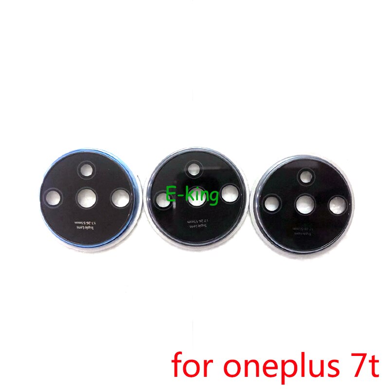 Voor Oneplus Een Plus 7T Back Rear Camera Glazen Lens Met Lijm Vervangende Onderdelen