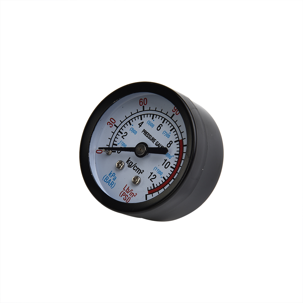 Manómetro de compresor de aire, 13mm, rosca 1/4 BSP, 0-180 PSI, 0-12bar, manómetro para compresor de aire, fluido hidráulico neumático