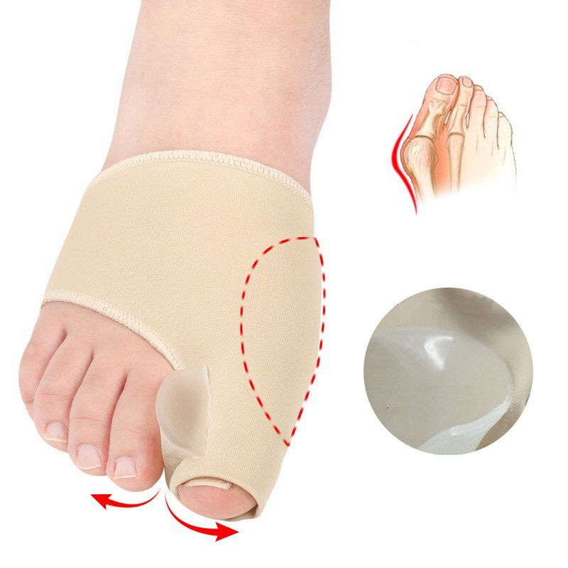 Sequstep Lycra Bunion Protector Siliconen Gel Teen Separator Hallux Valgus Correctie Voetverzorging Grote Teen Sleeve Spalk Brancard: Size S (35 to 40)