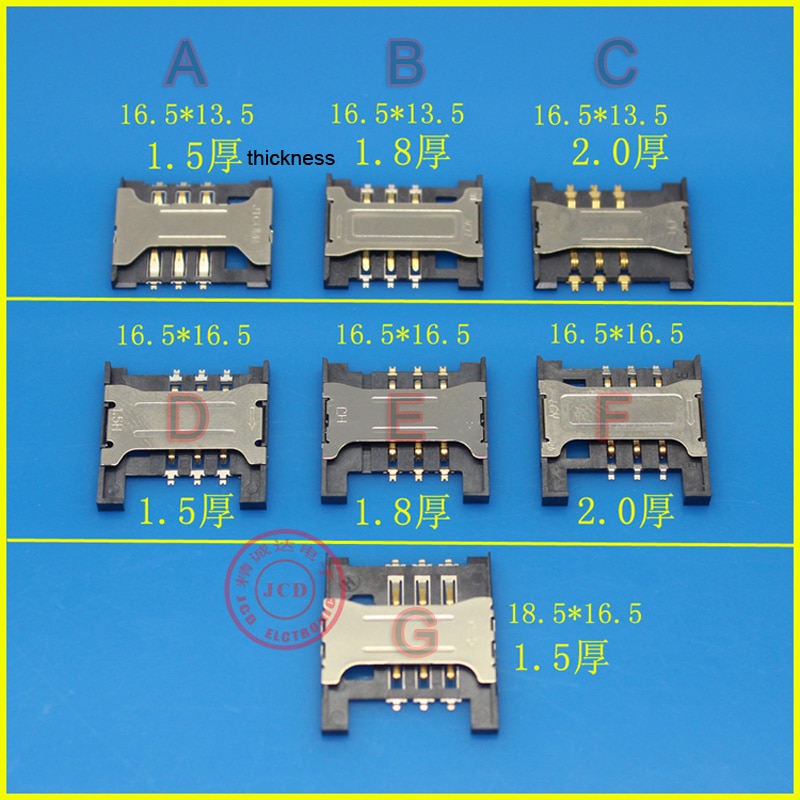 7 modelle Karte sockel für Lenovo A288t A336 A298T A788T A568t K860I ZTE V880 Sim-kartenleser