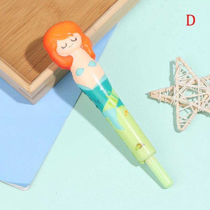 1 Pc Trage Rebound Flamingo Stress Reliever Zachte Neutrale Pen Student Apparaat Flamingo Stress Reliever Pen: D