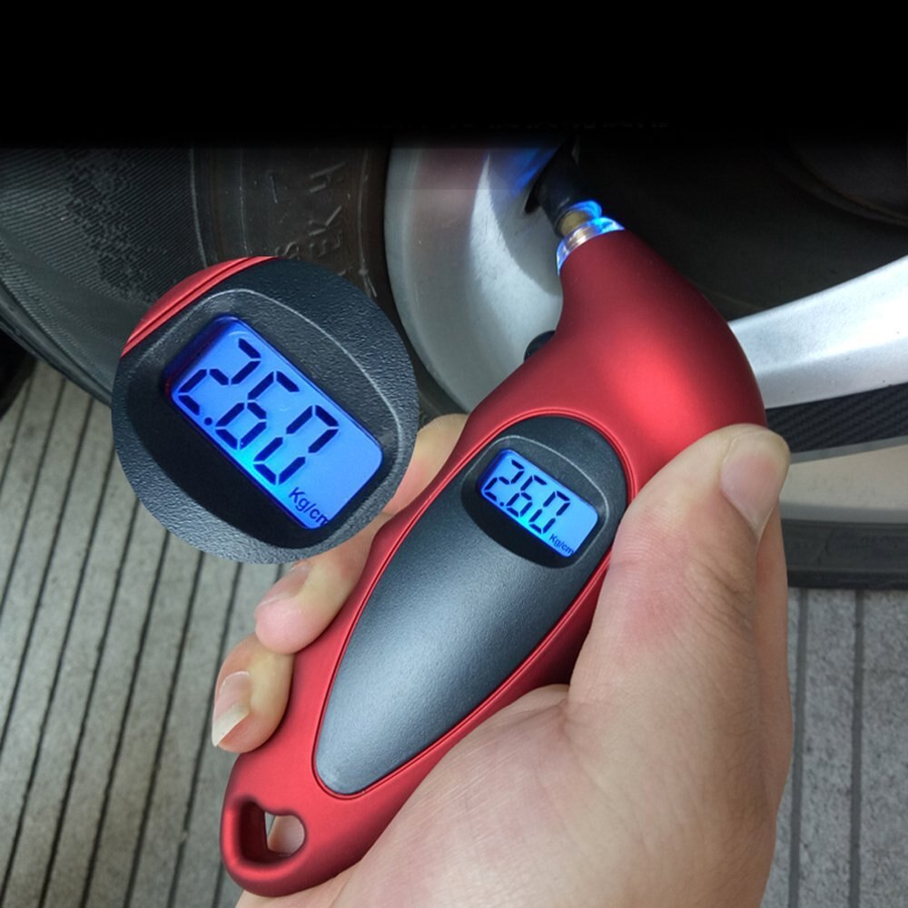 Fiets Auto Digitale Bandenspanningsmeter Meter Tire Diagnostic Tool 0-150 Psi Backlight Lcd Luchtdruk gauge Tester