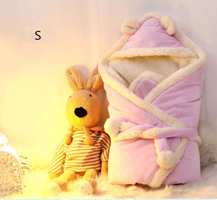 Super Bequem Lammwolle Baby Schlafsack 10 Farben 0-6 Monate Baby Swaddle Kleinkind Neugeborenen Decke Umschlag Winter: S Violett