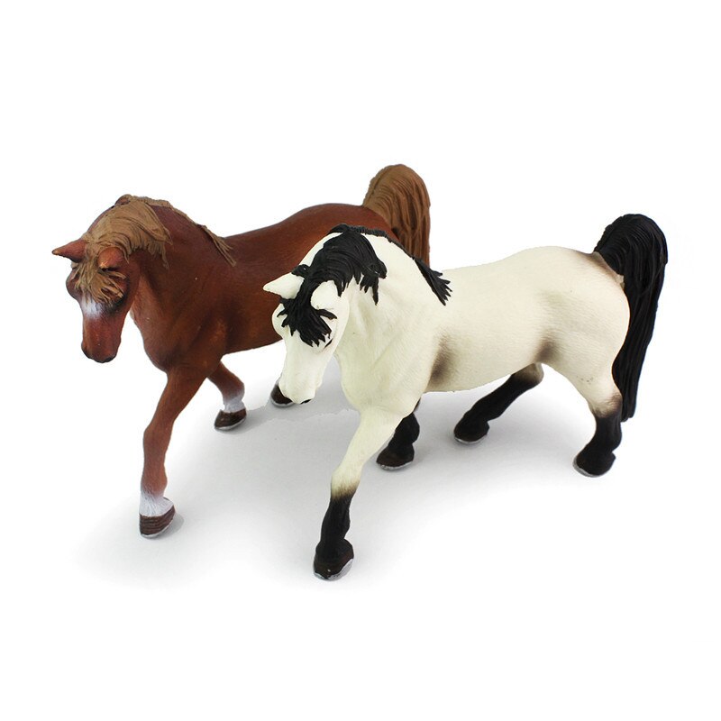 Simulatie Diermodel Paarden Action Figures Kinderen Home Decor Fairy Tuin Decoratie Accessoires Beeldje Cadeau voor Kinderen Speelgoed