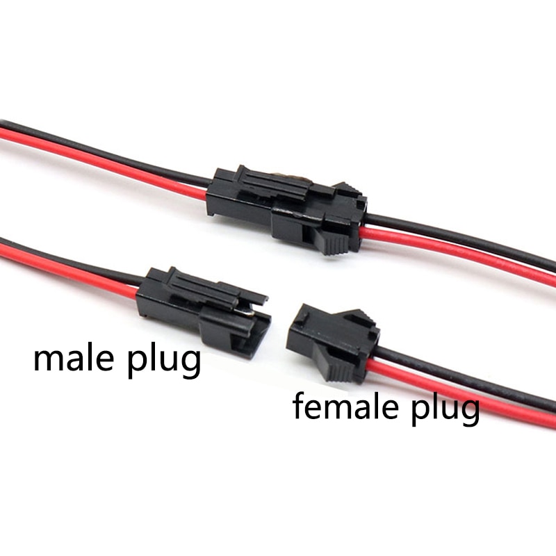 20pcs Male to Female Plug Terminal Wire Connector Terminal Line for LED Downlight Ceiling Lamp Waterproof Terminal Connector