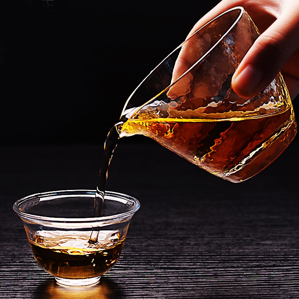 200ml verdikte Glas Eerlijke Cup Tea Cup Chinese Gong fu Tea Serving Pitcher met Food-grade Materiaal, lood gratis