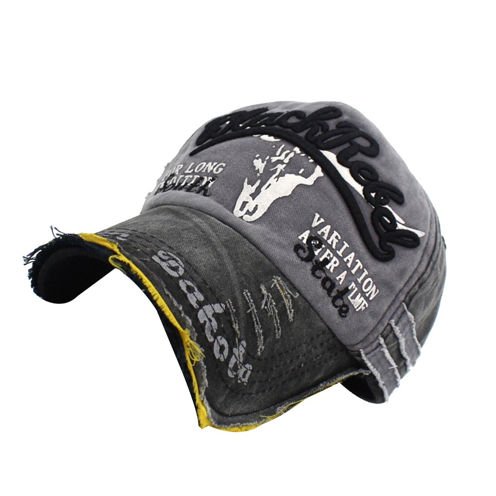 Gorras de béisbol con cierre trasero para hombre y mujer, sombrero de béisbol con Cierre trasero, Estilo Vintage, de lona, sombrero de tela de vaquero, de algodón con letras: NO.3