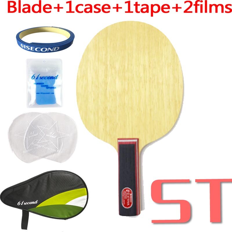 Sanwei FEXTRA 7 (Nordic VII) Hoja de tenis de mesa (madera de 7 capas, Japan Tech, estructura STIGA Clipper CL) pala de Ping Pong Bat Paddle: ST with HM case