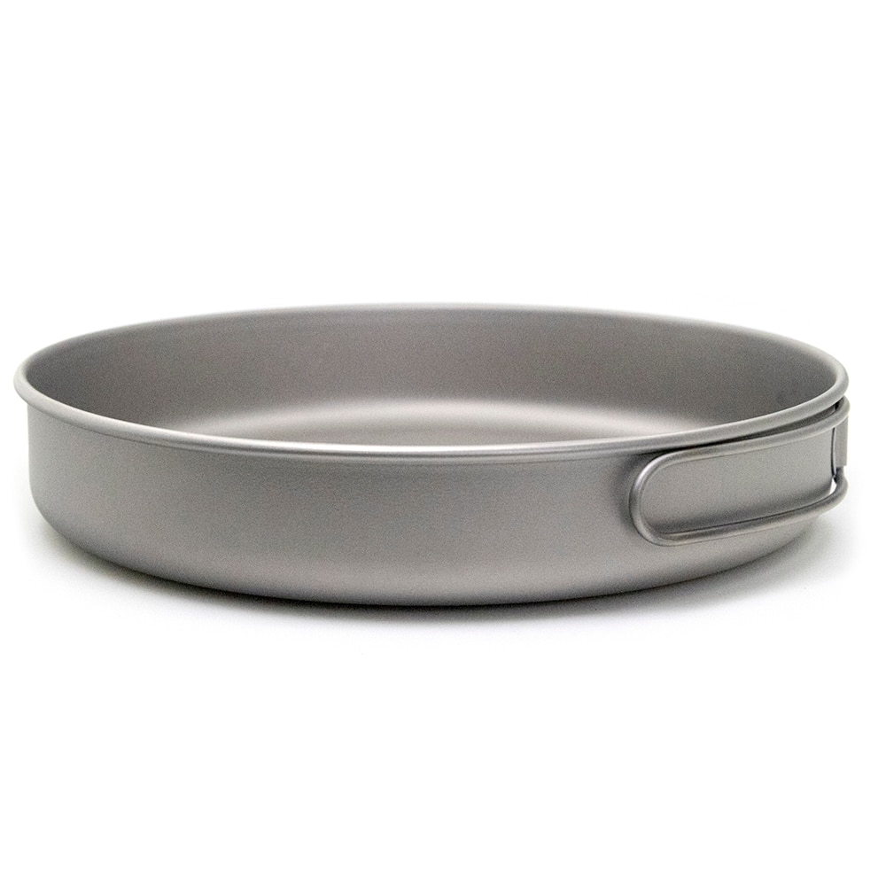 Ultralight Titanium Koekenpan Kom Outdoor Servies Camping Kookgerei Titanium Pan Gebruiksvoorwerpen Wandelen Picknick Koken Koekenpan