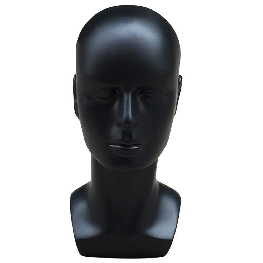 Mannequin Hoofd Man Mannequin Hoofd Model Masker Bril Hoed Pruik Display Props Display Mold Stand Model Display Rack: Black