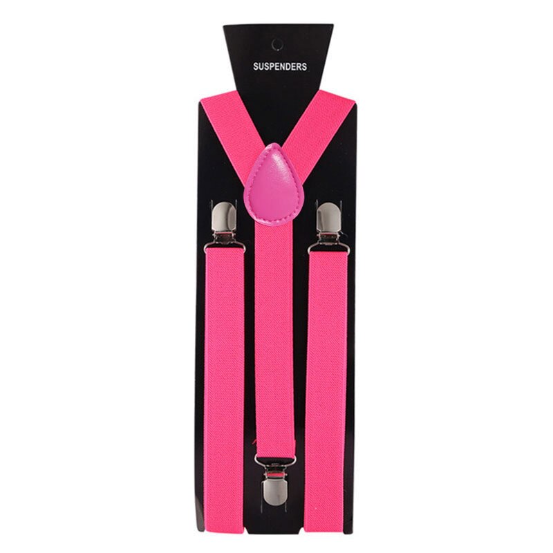 Bretelle per uomo Pantaloni Abbigliamento Bretella per adulti Camicia da uomo Abito da donna Festa di nozze Colori solidi Gonna da abito con bretelle Cinghie