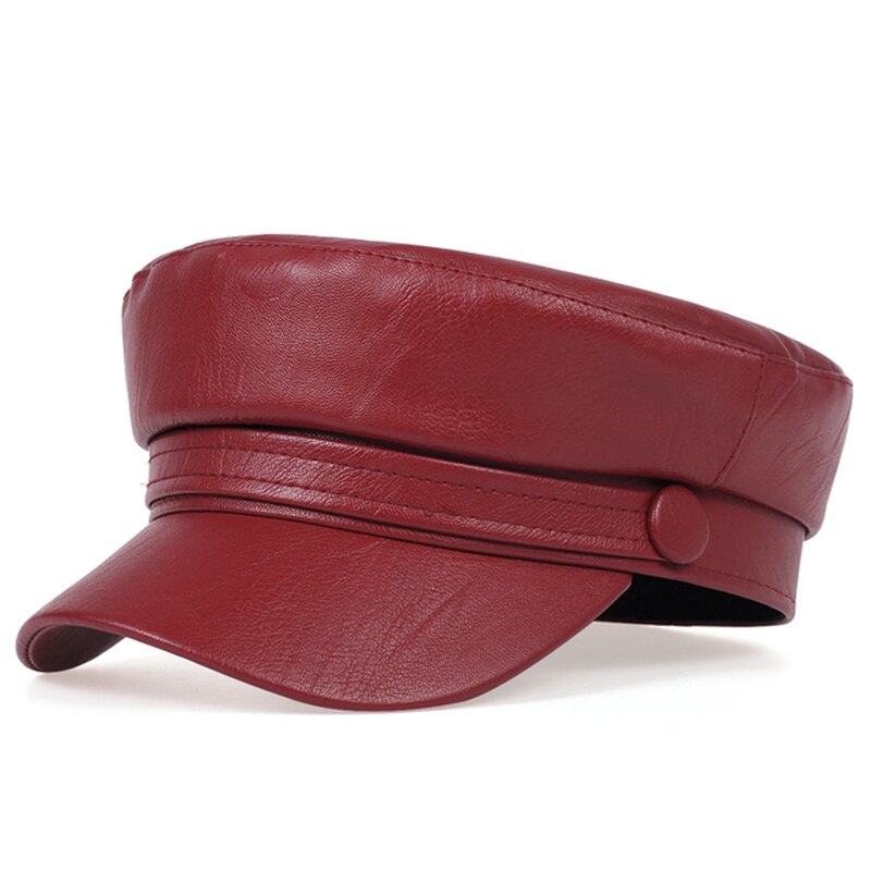 Koreansk læder baret dame hat super brand vilde hatte udendørs fritid kasketter hat