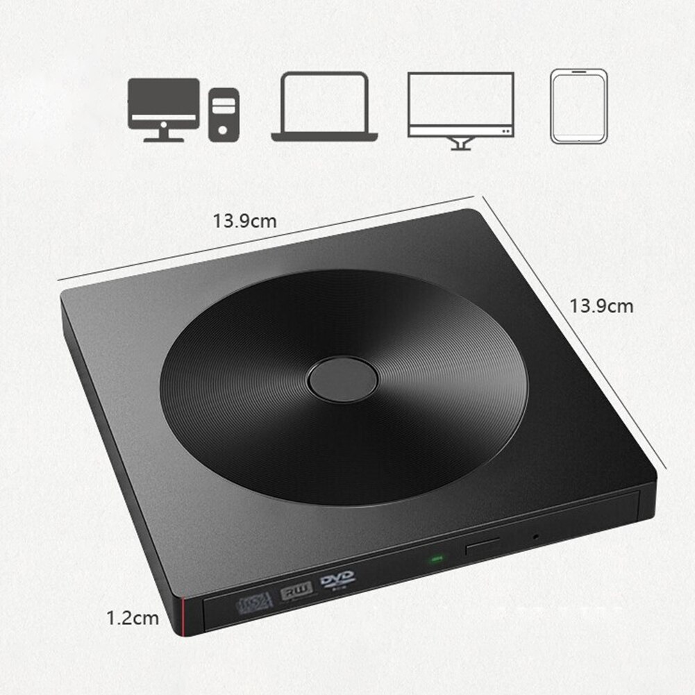 USB 3.0 External Combo DVD/CD Burner Drive CD/DVD-ROM CD-RW Player Optical Drive for PC Laptop Computer Components